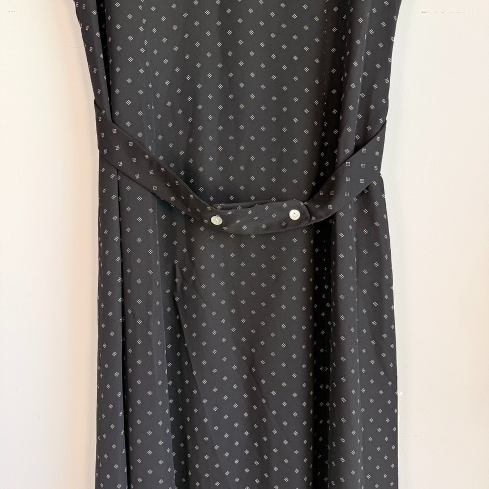 Vtg David Warren NY Button Front Maxi Shirt Dress Sz 12 Geometric Print 90s - Picture 10 of 11